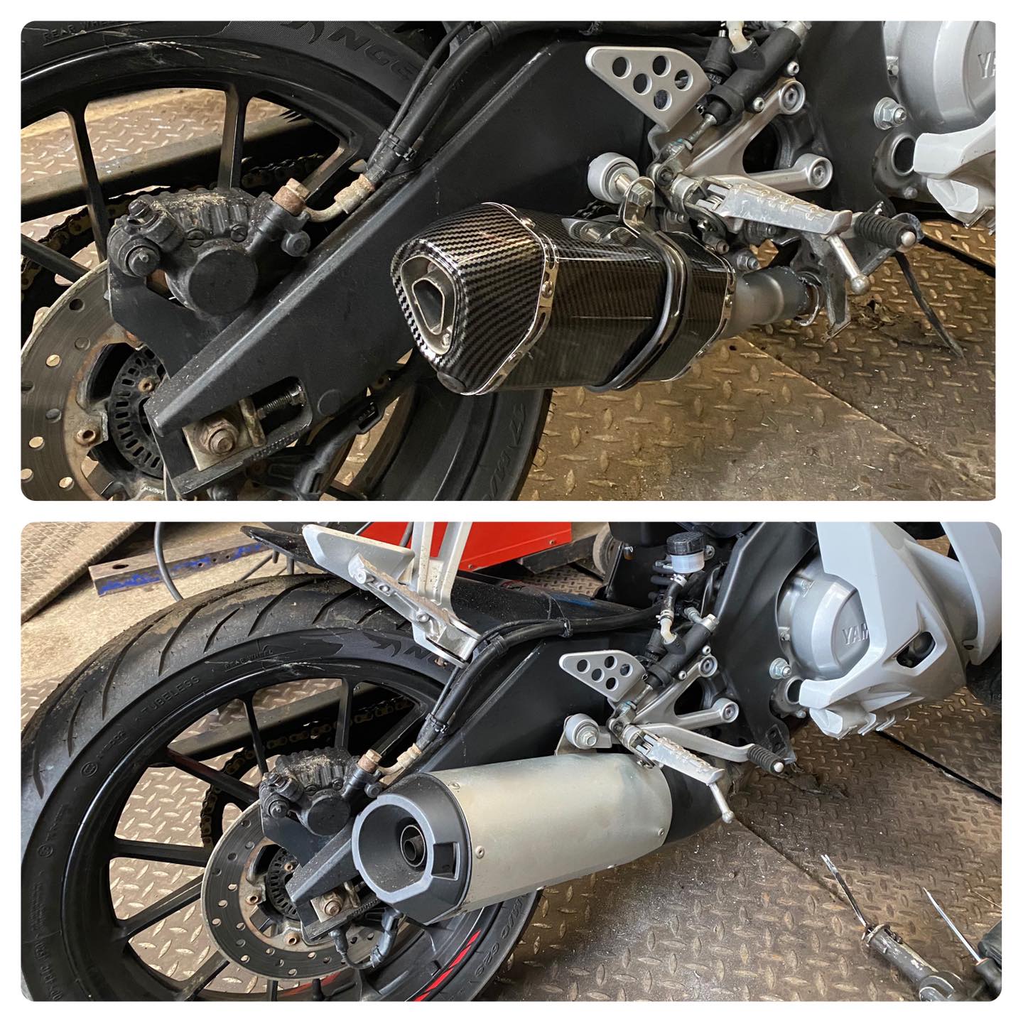 Motorcycle exhaust fabrication
