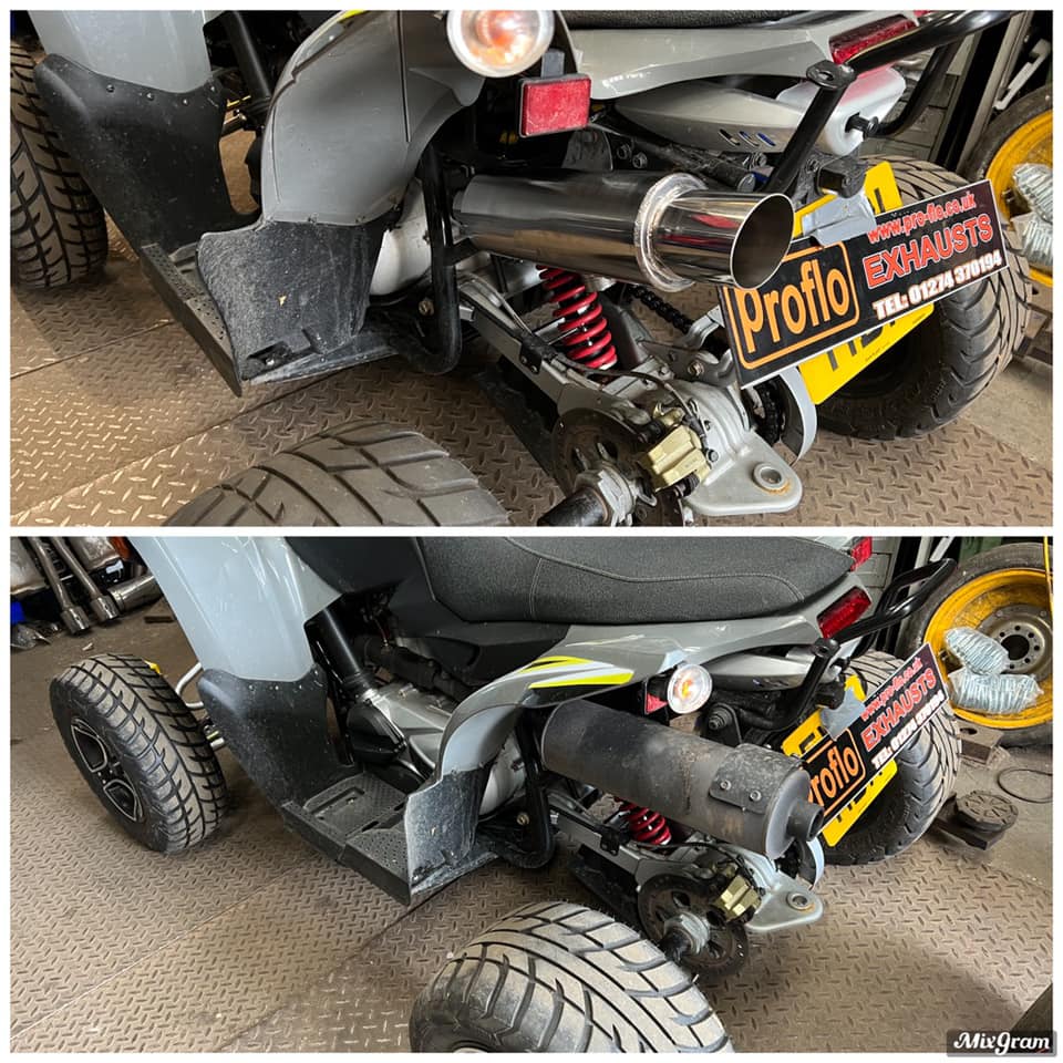 Motorcycle exhaust Bradford